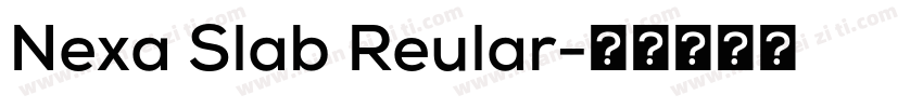 Nexa Slab Reular字体转换